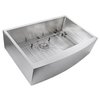 Nantucket Sinks 33 Inch Pro Series Small Radius Farmhouse Apron Front Stainless Steel Sink Apron332210-SR-16